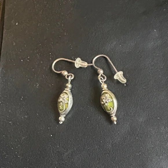 Brighton Green and Silver enamel Bracelet - Picture 3 of 4